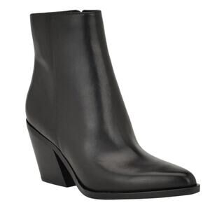 Calvin Klein Black Leather Ankle Boots